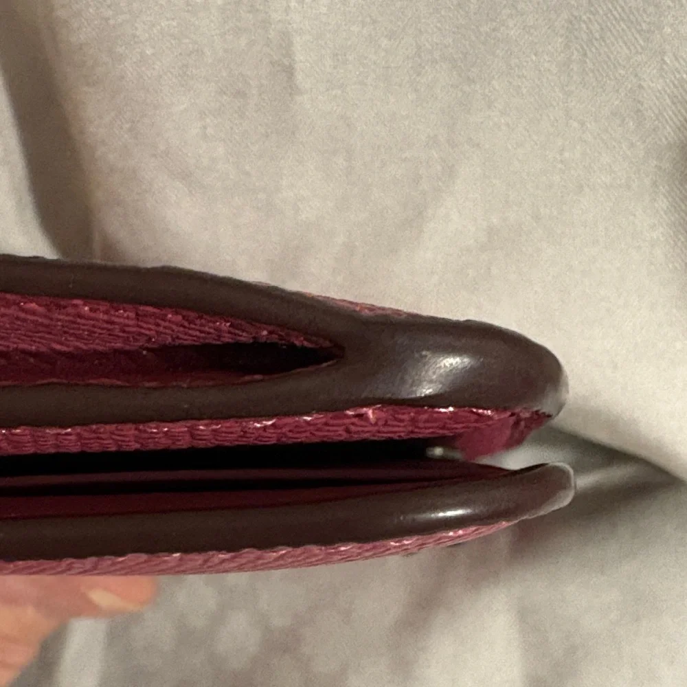Coach Pink Leather Card Holder - Picture 4 of 13